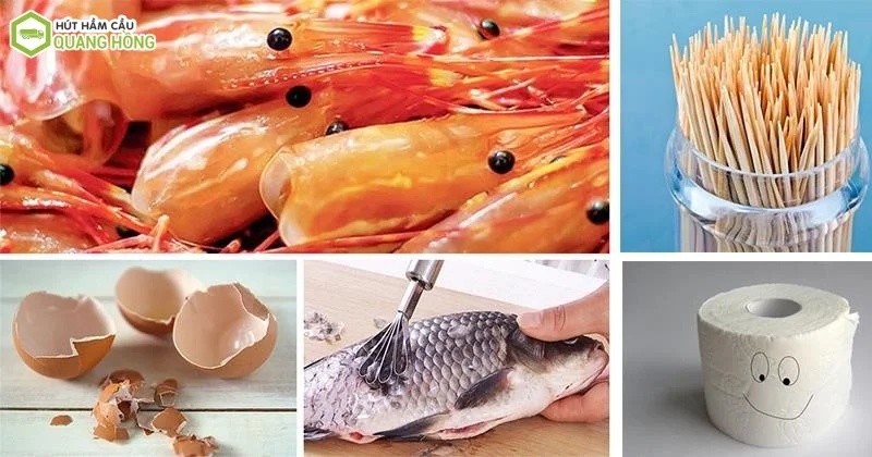 Tắc bồn rửa chén 11 Đồ ăn dư thừa