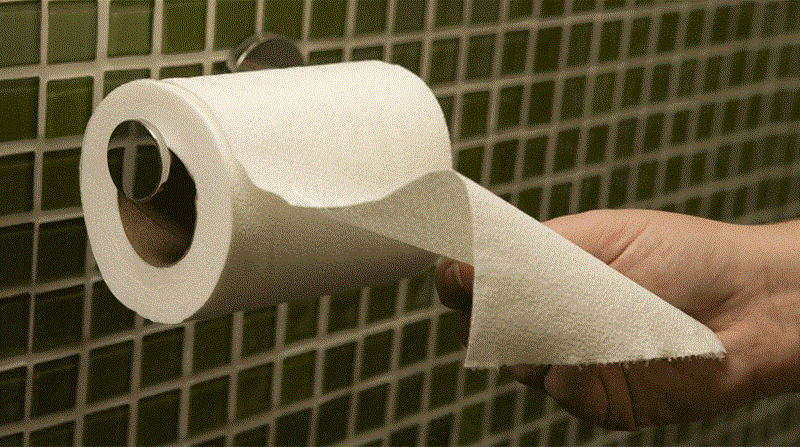 Bỏ giấy vệ sinh vào bồn cầu